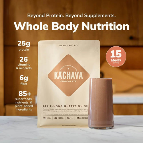Whole Body Meal Shake Chocolate 2 lb – Vegan Protein Powder with 85+ Superfoods & Greens – Plant-Based Meal Replacement with Probiotics & Digestive Enzymes – Gluten & Dairy Free (15 Servings)